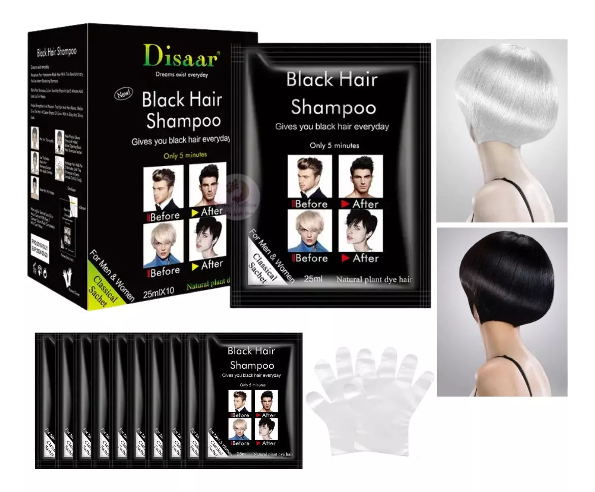 Shampoo Colorante Canas Negro