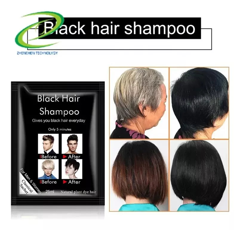 Shampoo Colorante Canas Negro